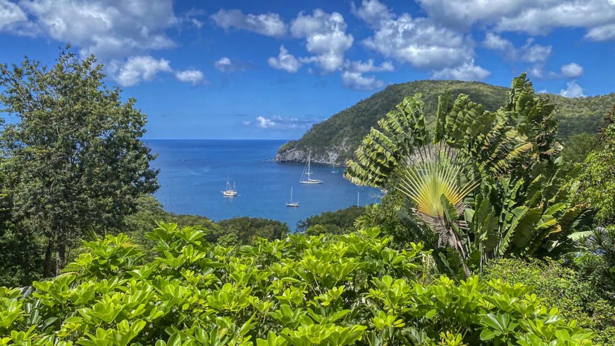 A louer villa Deshaies Guadeloupe - Vue sur la Baie de Deshaies