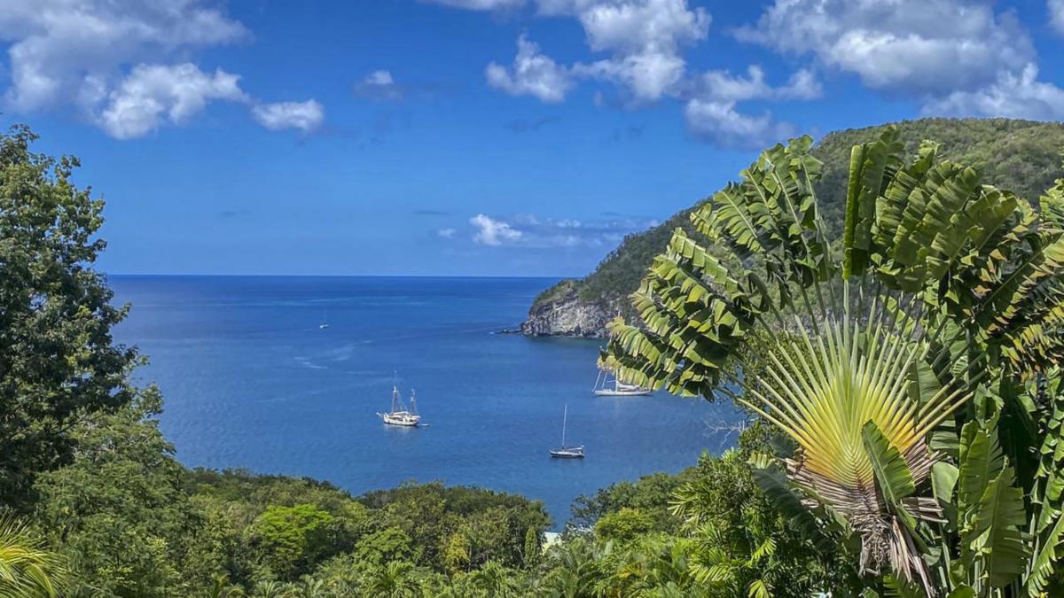A louer villa Deshaies Guadeloupe - Vue sur la Baie de Deshaies
