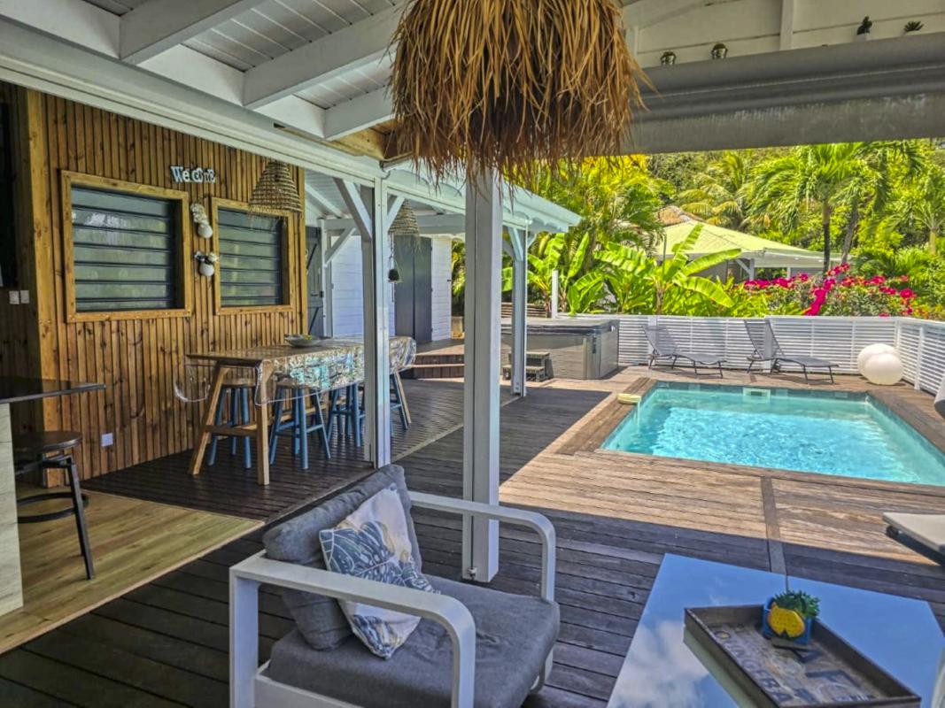Location Villa 3 chambres Deshaies Guadeloupe-coin salon