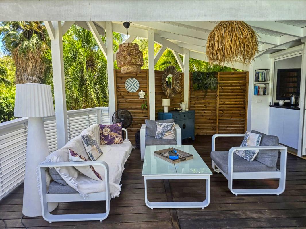Location Villa 3 chambres Deshaies Guadeloupe-coin salon