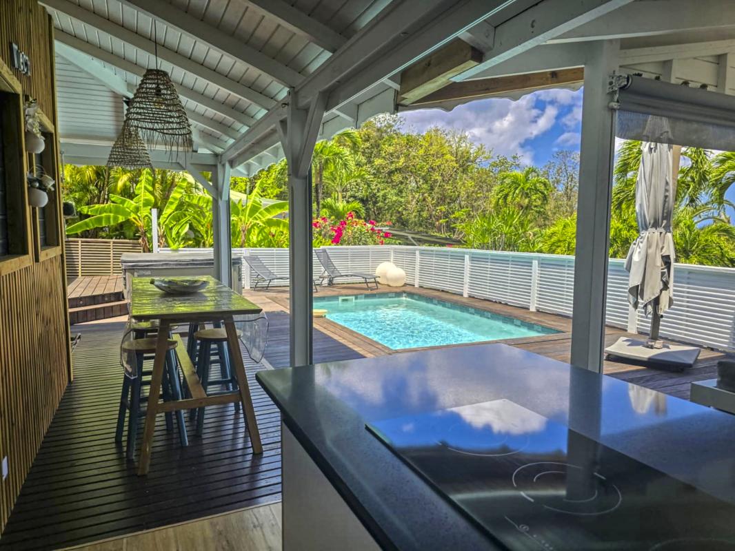 Location Villa 3 chambres Deshaies Guadeloupe-cuisine