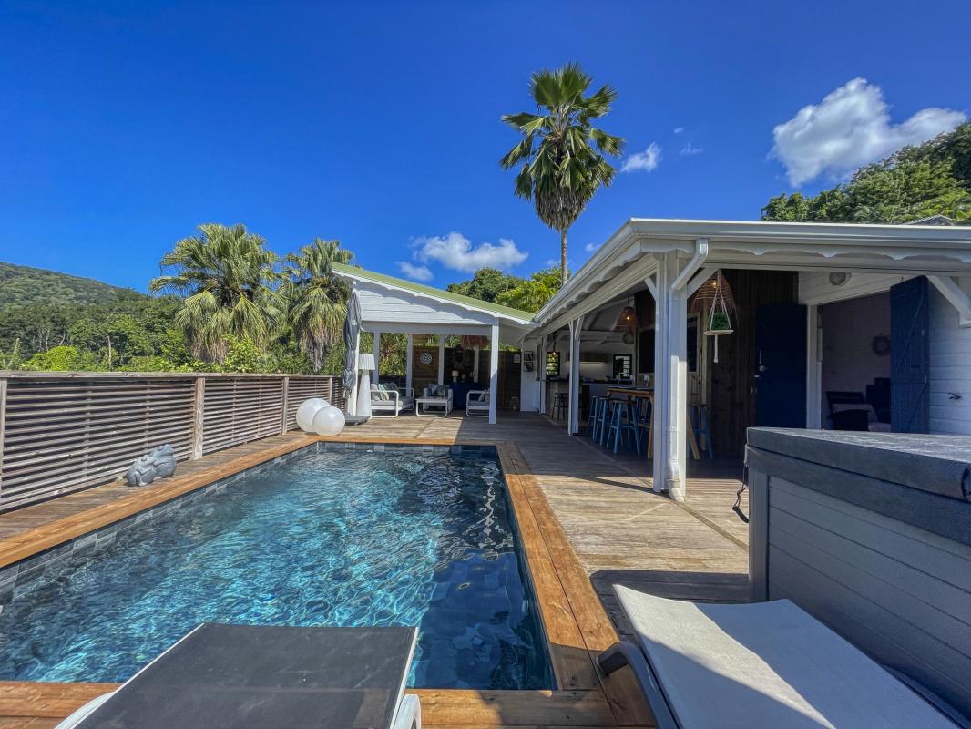 Location Villa 3 chambres Deshaies Guadeloupe-piscine