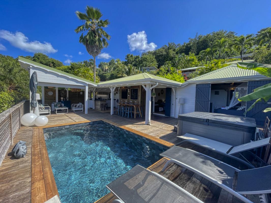 Location Villa 3 chambres Deshaies Guadeloupe-piscine