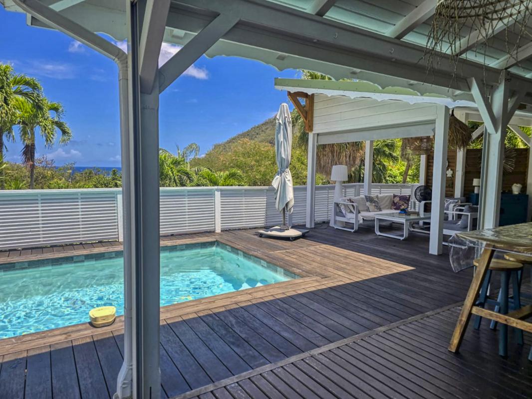 Location Villa 3 chambres Deshaies Guadeloupe-terrasse