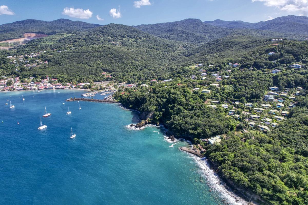 Location Villa 3 chambres Deshaies Guadeloupe-vue de la villa