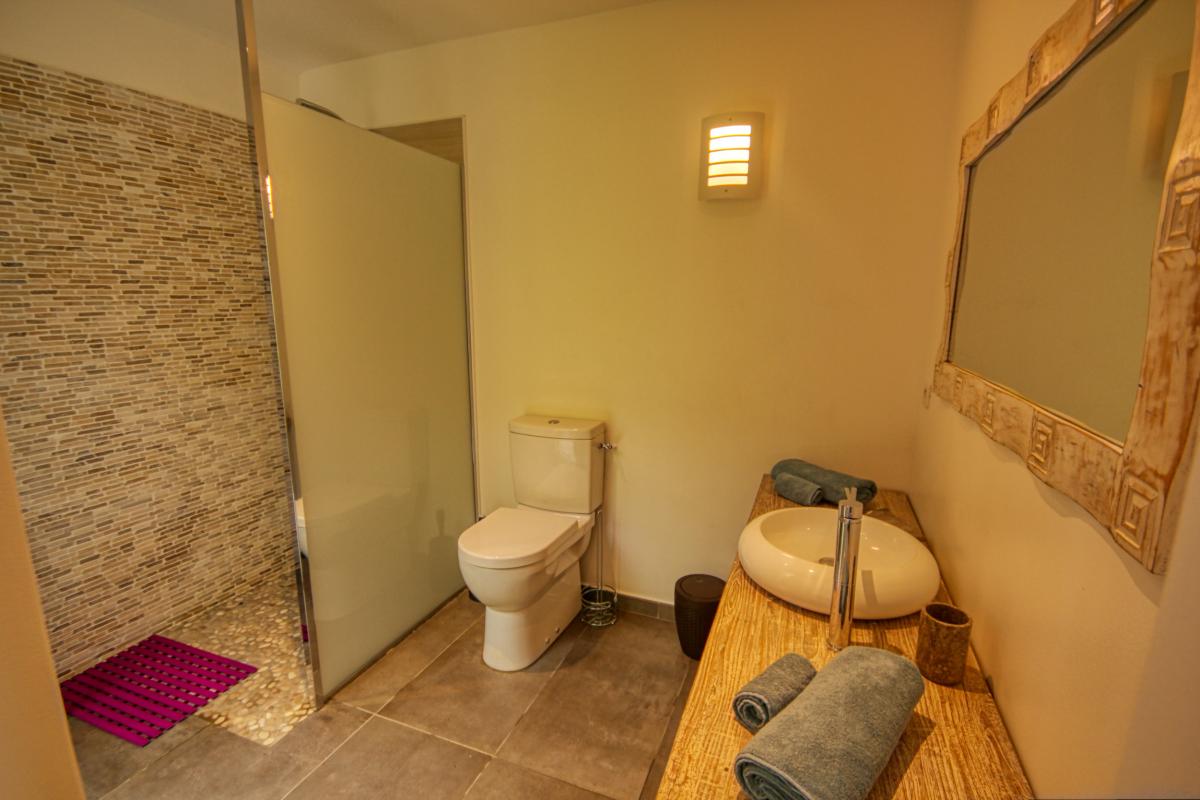 Villa for rent in Guadeloupe swimming pool and sea view - Bedroom 1 Shower room