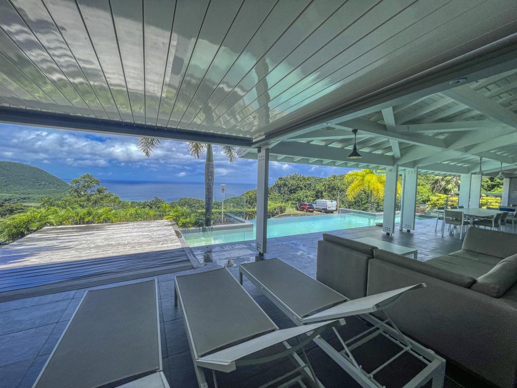Villa à louer en Guadeloupe piscine et vue mer - vue mer 