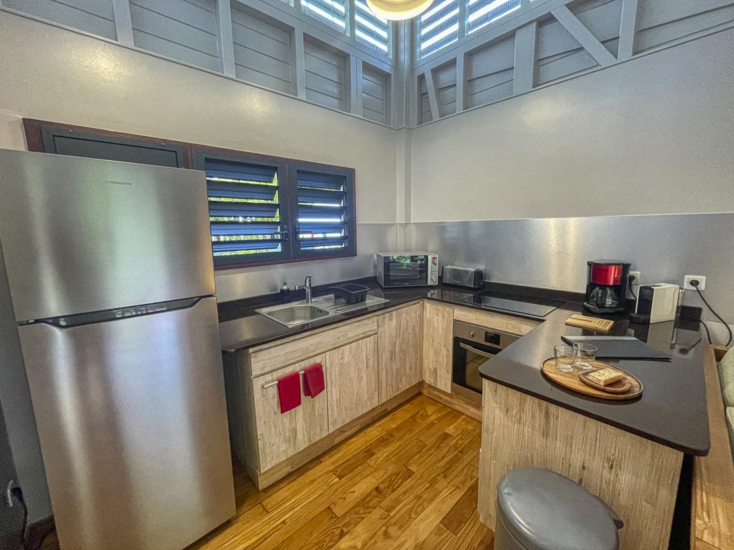 Villa à louer en Guadeloupe piscine et vue sur la mer - Cuisine