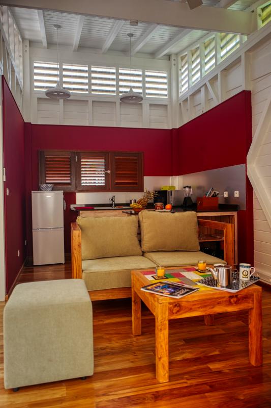  Villa for rent in Guadeloupe pool and sea view - Living room