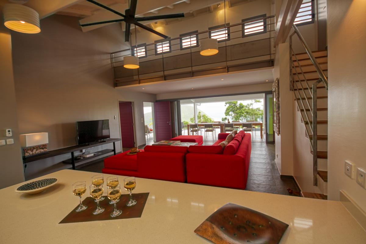 Villa for rent in Guadeloupe pool and sea view - View from the kitchen