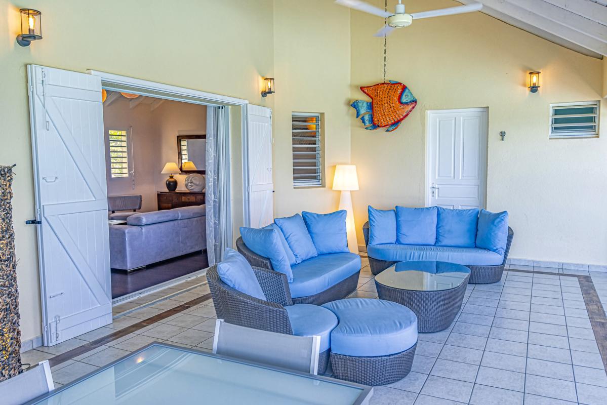 7. Location villa vue mer piscine Deshaies Guadeloupe_Terrasse Vue Mer des Caraibes