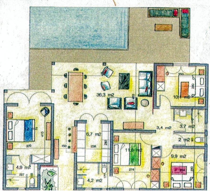 Location villa piscine Deshaies Guadeloupe_plan