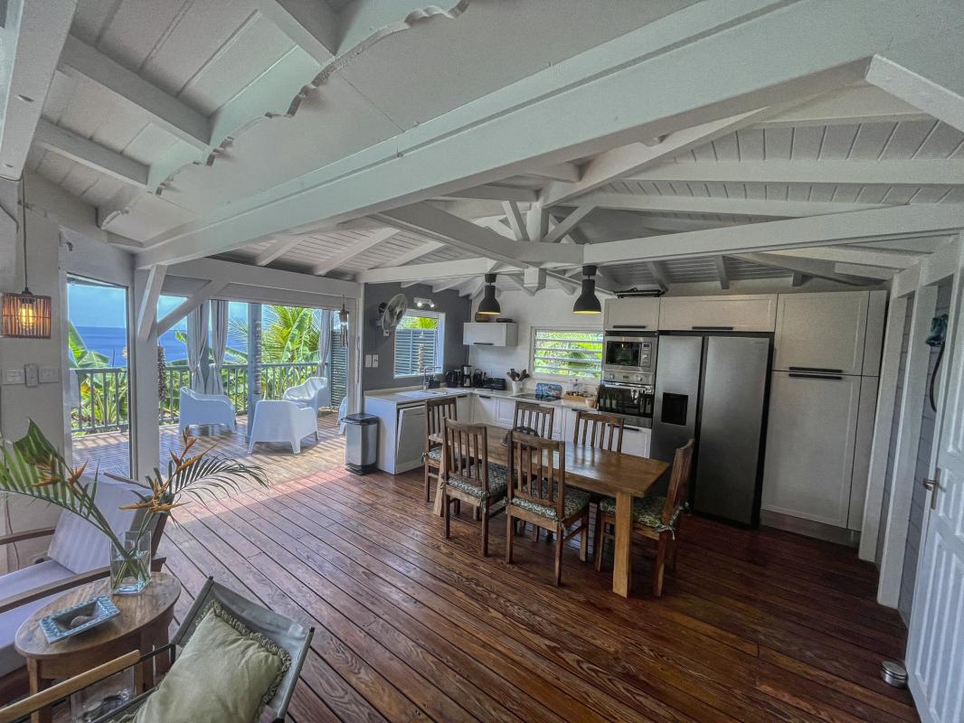 Location Villa vue mer Deshaies Guadeloupe-pièce principale