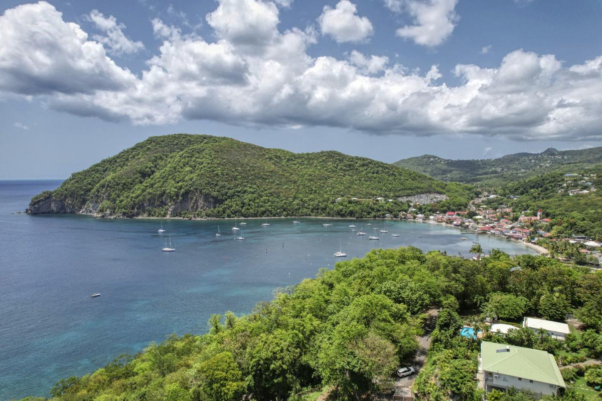 Location Villa vue mer Deshaies Guadeloupe-vue du ciel