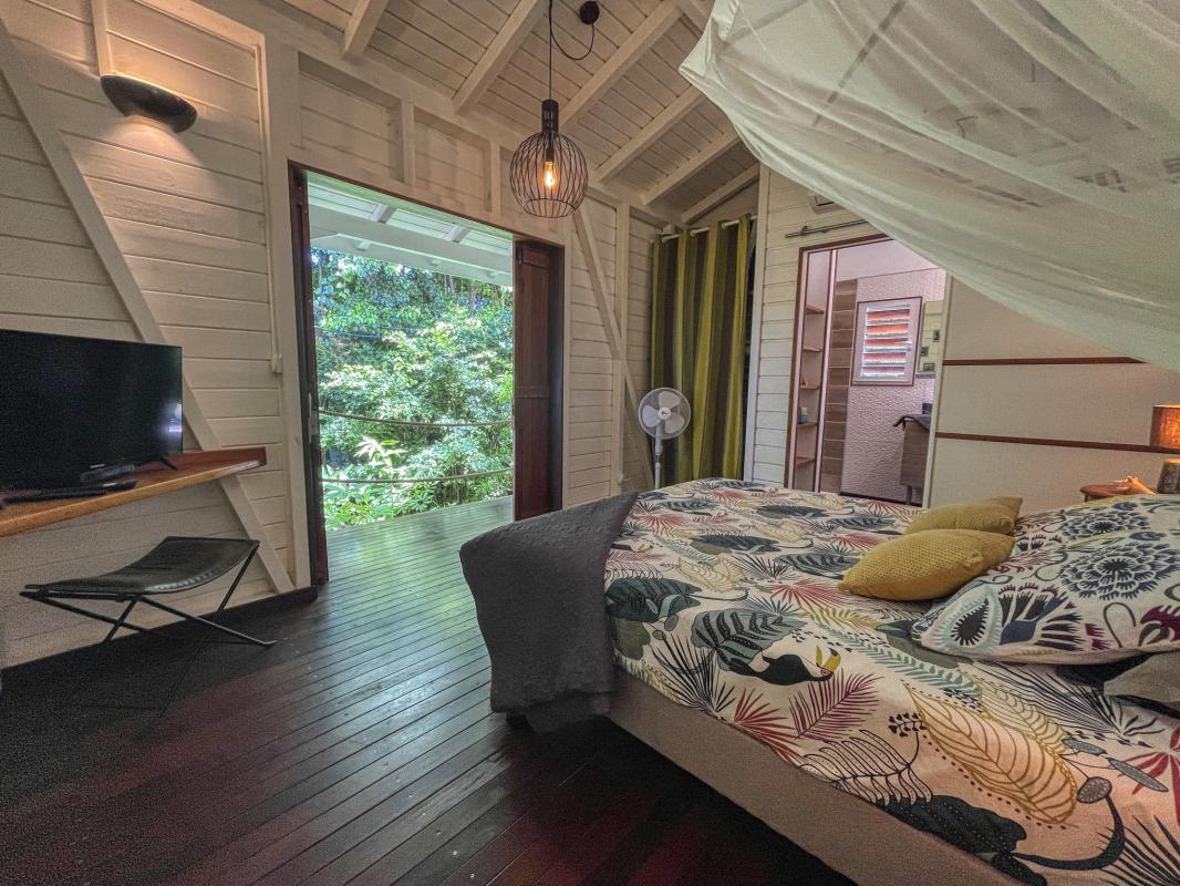 A louer Bungalow 1 chambre Deshaies Guadeloupe_ Chambre 