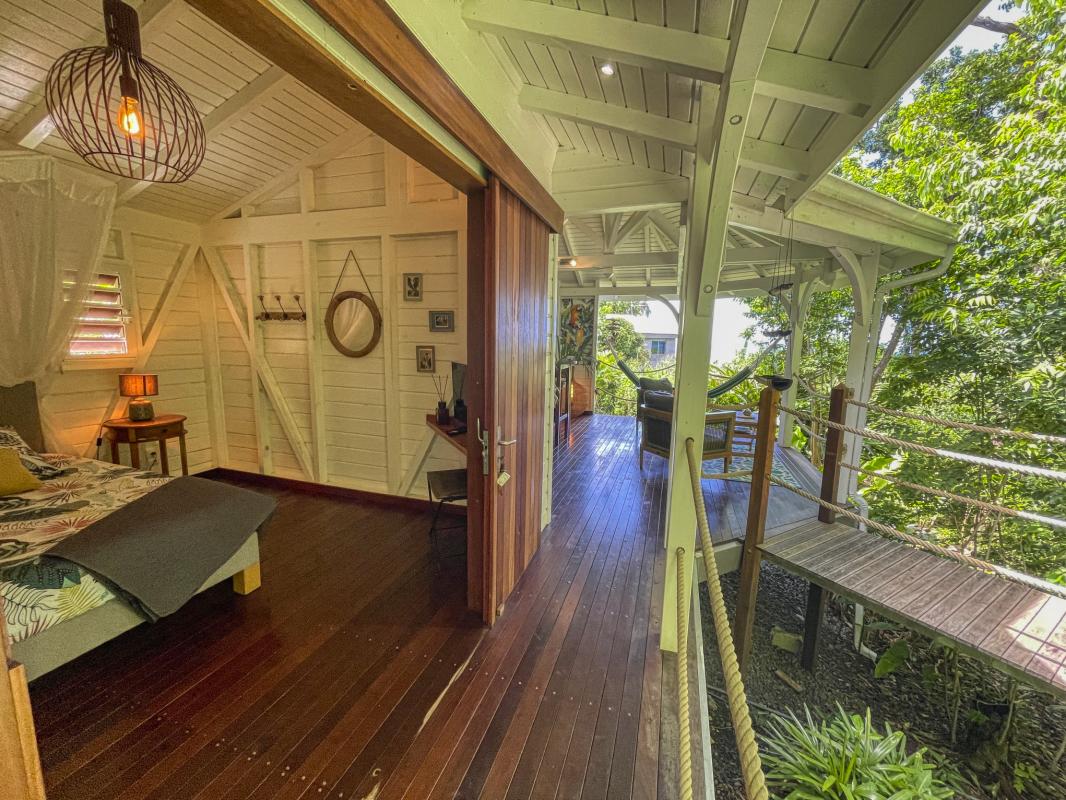 A louer Bungalow 1 chambre Deshaies Guadeloupe_ Chambre 