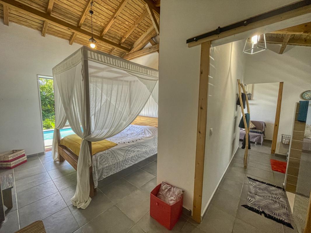 A louer villa 8 personnes Deshaies Guadeloupe_ Chambre 2 