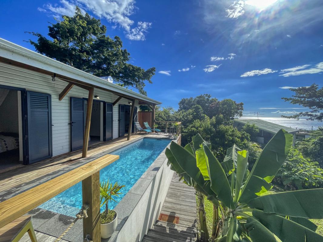 A louer villa 8 personnes Deshaies Guadeloupe_ Piscine 