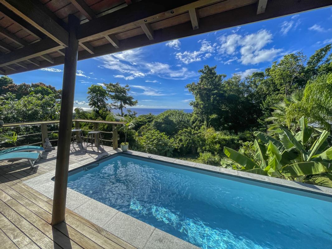 A louer villa 8 personnes Deshaies Guadeloupe_ Piscine 