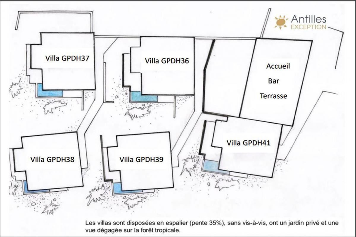 Location villa Deshaies Guadeloupe-vue ensemble