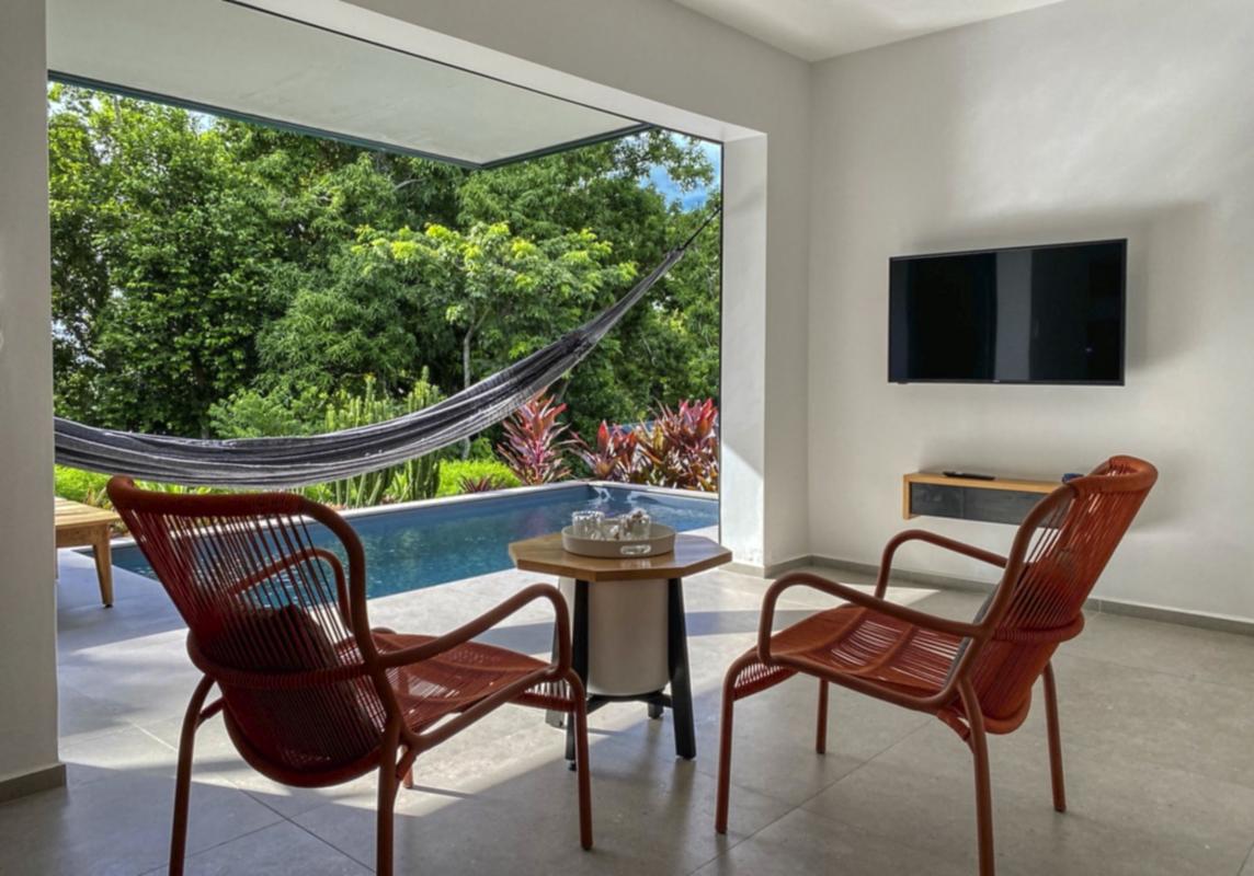 Location villa Deshaies Guadeloupe-salon