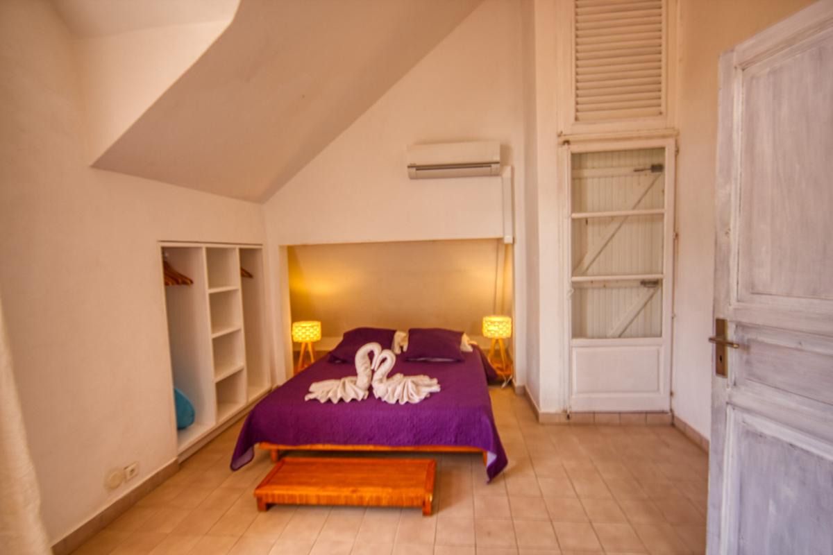 Rental villa Guadeloupe - swimming pool by night