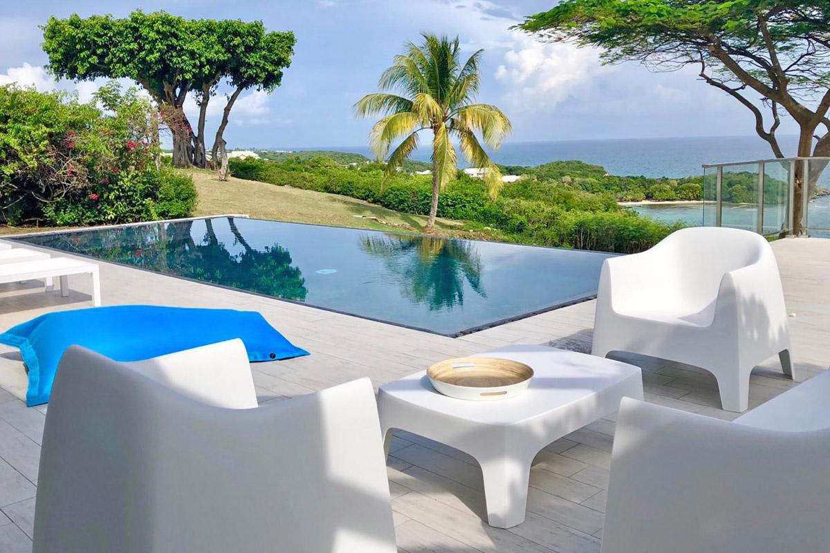Villa Luxe Guadeloupe - Piscine et vue mer