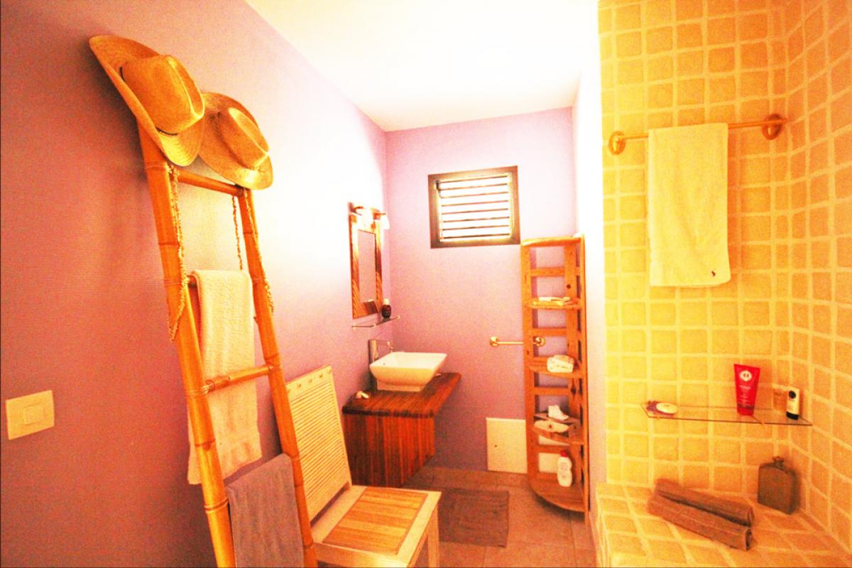 Rental villa with swimming pool and sea view - the bathroom  
