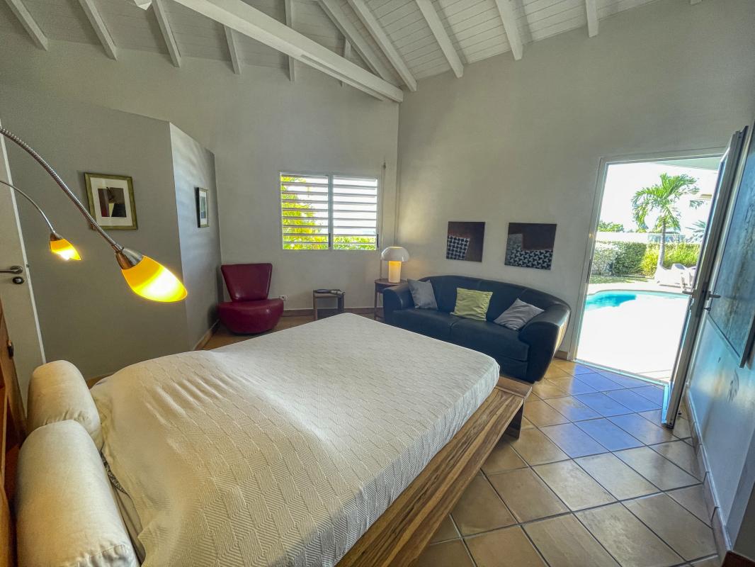 Location Villa 8 personnes Le Gosier Guadeloupe-chambre parentale