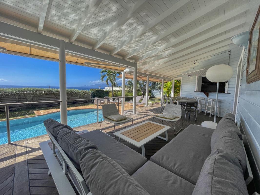 Location Villa 8 personnes Le Gosier Guadeloupe-terrasse