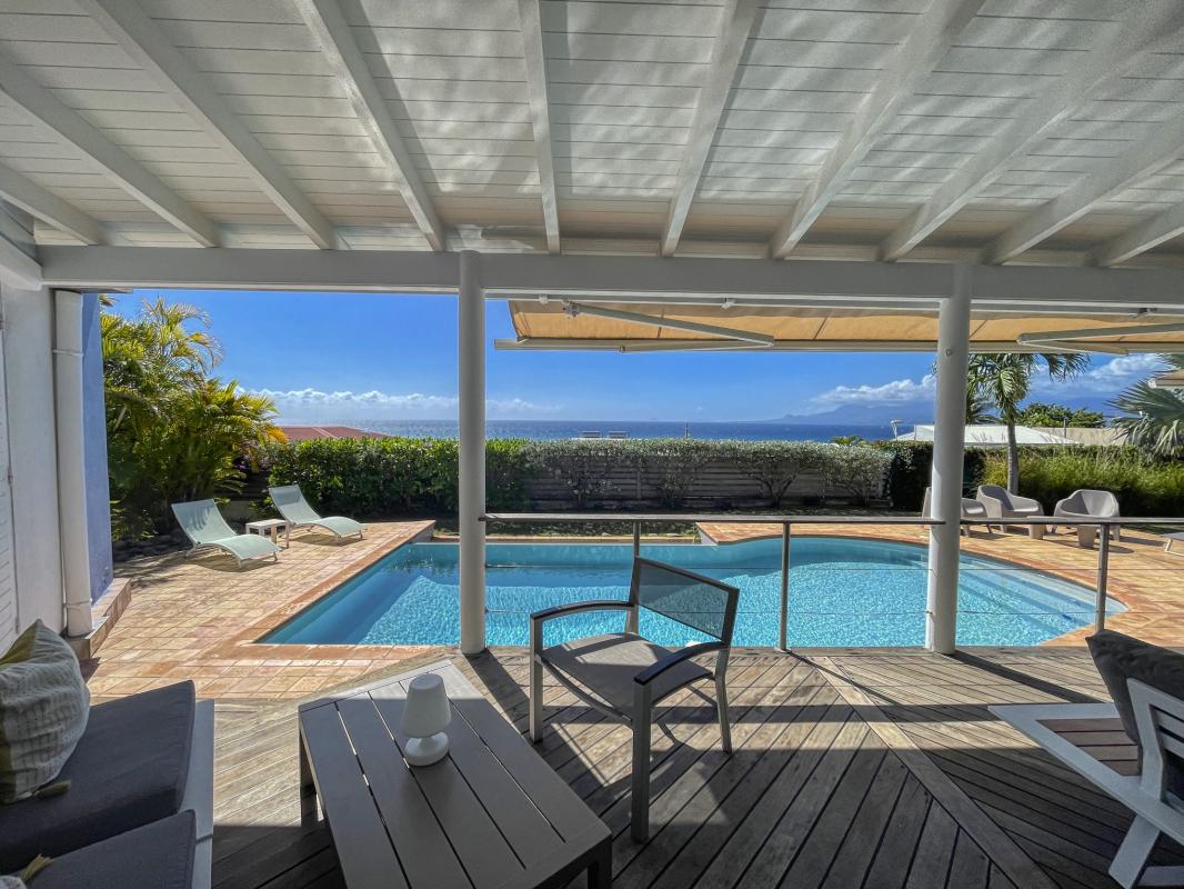 Location Villa 8 personnes Le Gosier Guadeloupe-terrasse
