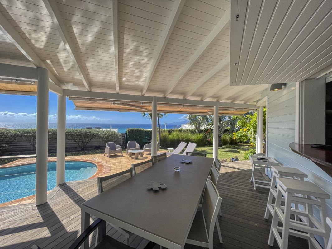 Location Villa 8 personnes Le Gosier Guadeloupe-terrasse