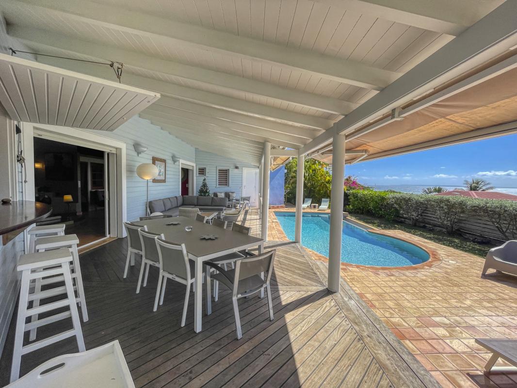Location Villa 8 personnes Le Gosier Guadeloupe-terrasse