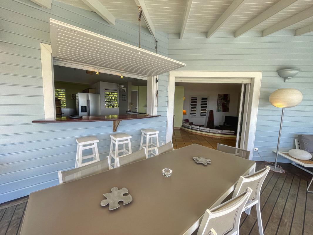 Location Villa 8 personnes Le Gosier Guadeloupe-terrasse