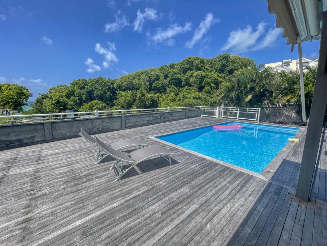 Location villa 7 personnes avec piscine au Gosier Guadeloupe_vue mer