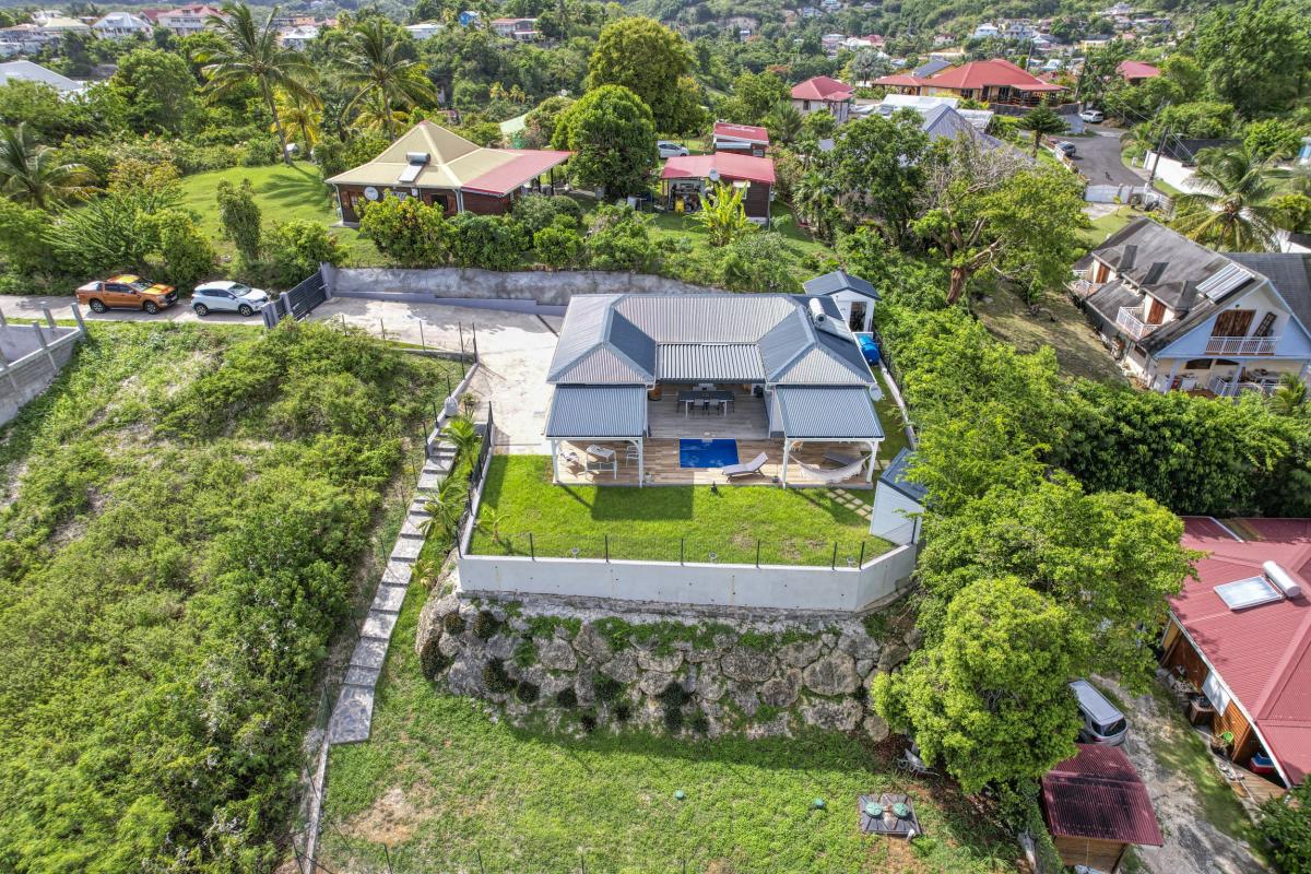 Location Villa avec piscine Gosier Guadeloupe-vue du ciel