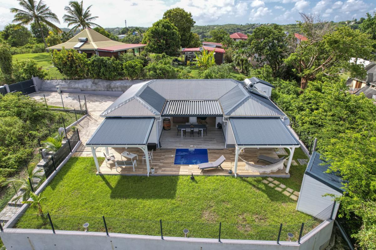 Location Villa avec piscine Gosier Guadeloupe-vue du ciel