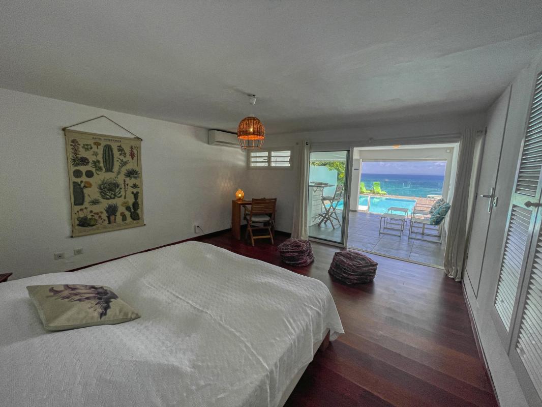 Location villa 8 personnes Gosier Guadeloupe-RDJ-chambre