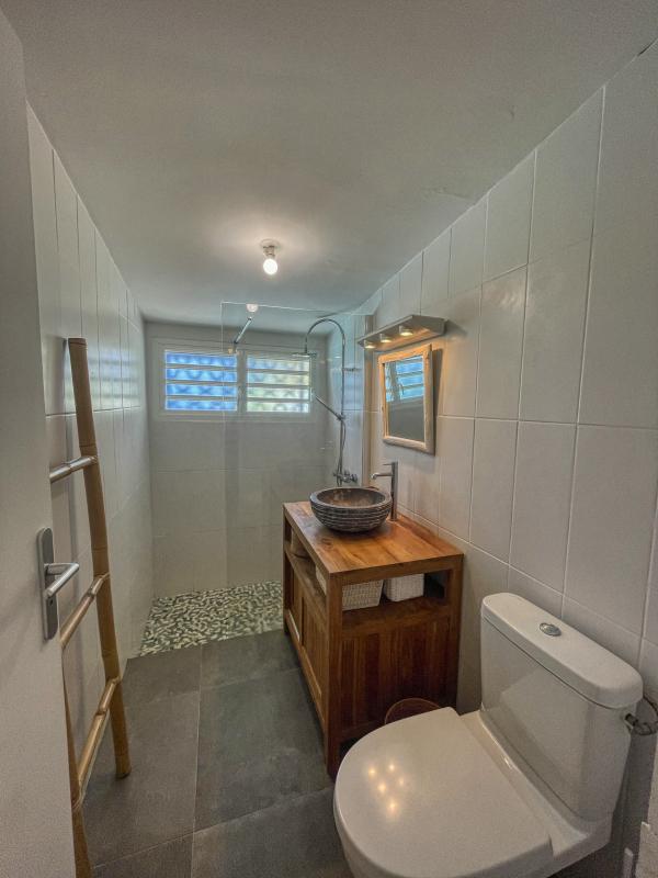 Location villa 8 personnes Gosier Guadeloupe-RDJ-salle de douche