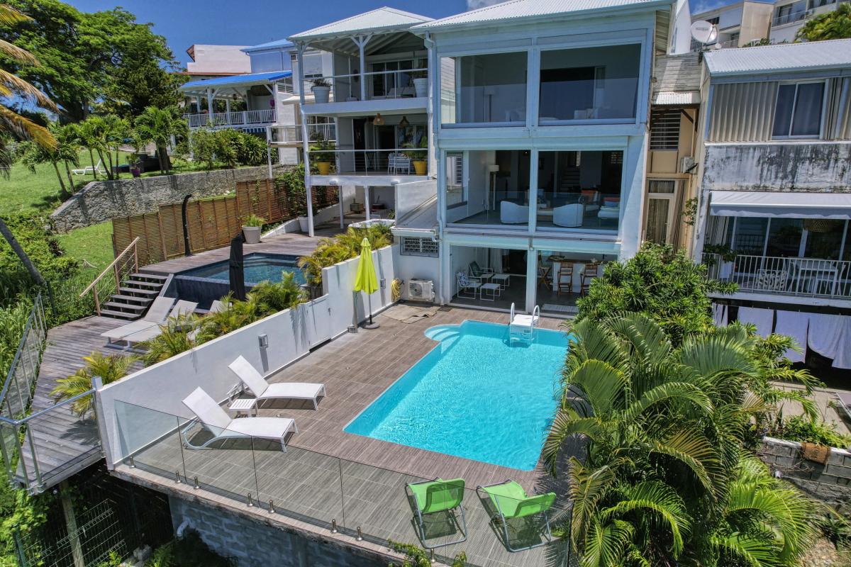 Location villa 8 personnes Gosier Guadeloupe-vue du ciel