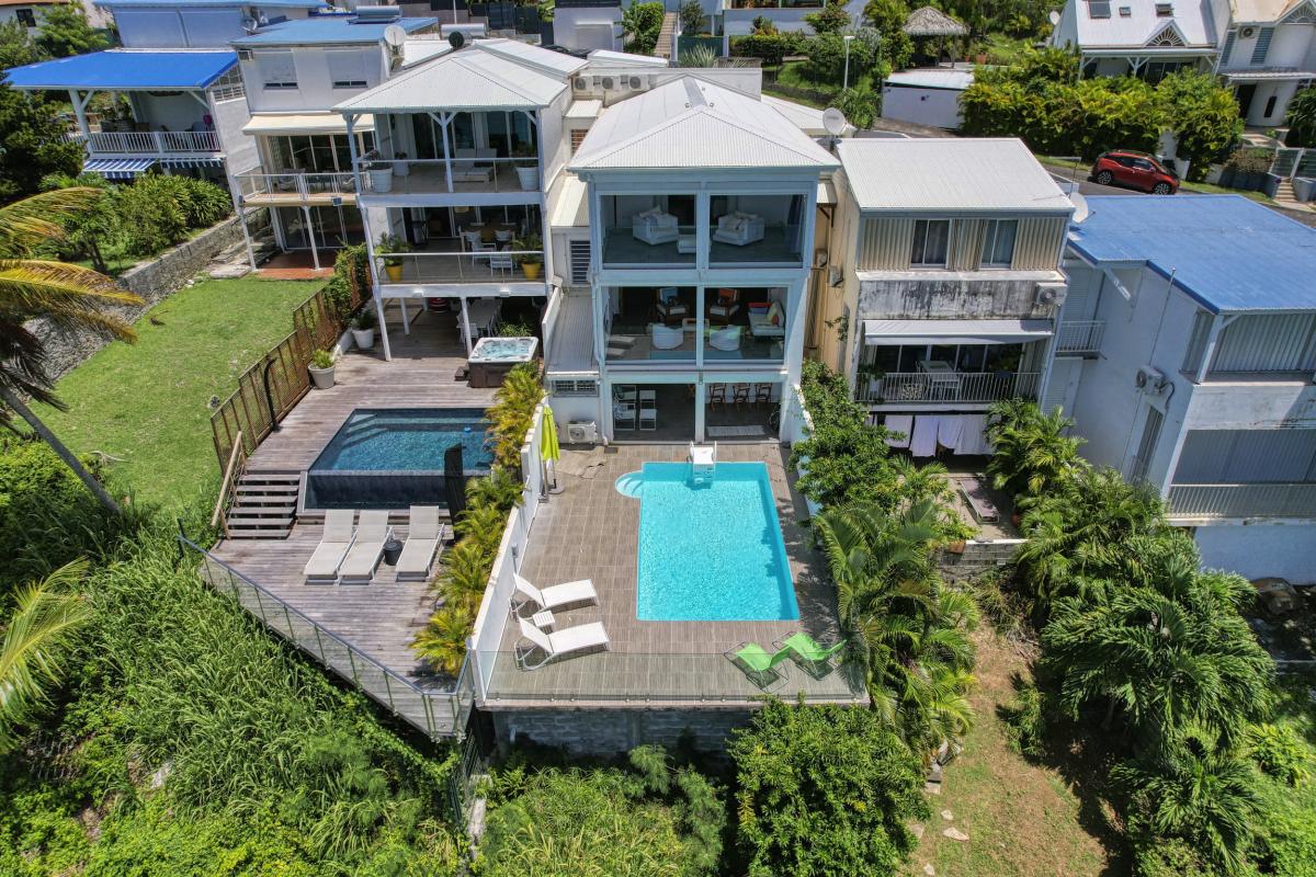 Location villa 8 personnes Gosier Guadeloupe-vue du ciel