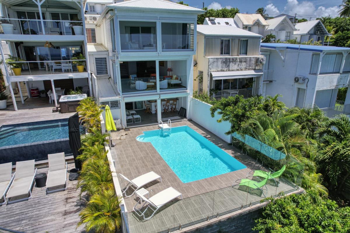 Location villa 8 personnes Gosier Guadeloupe-vue du ciel