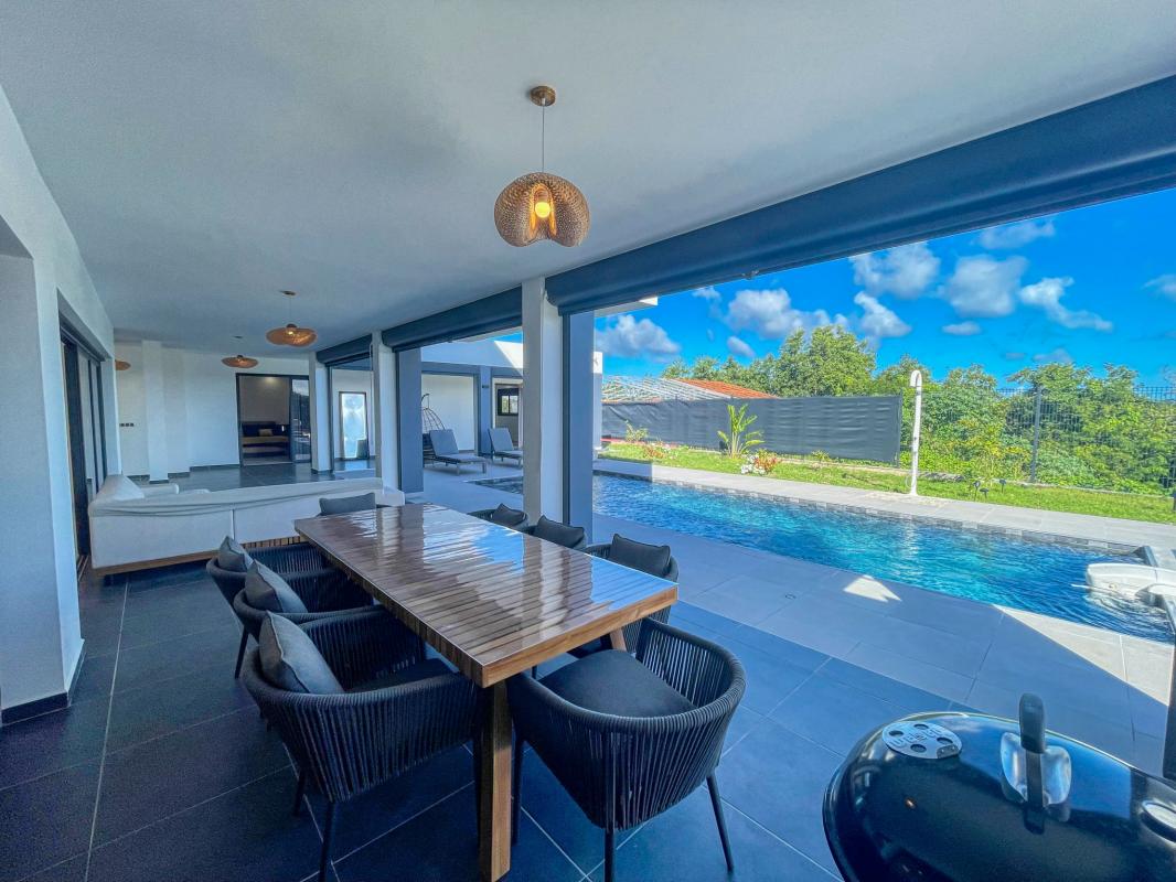 Location villa avec piscine Le Gosier Guadeloupe - Terrasse