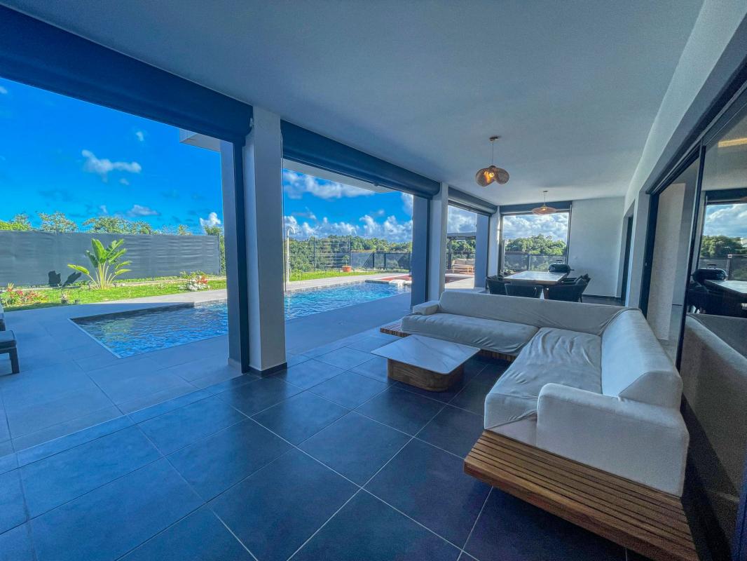 Location villa avec piscine Le Gosier Guadeloupe - Terrasse