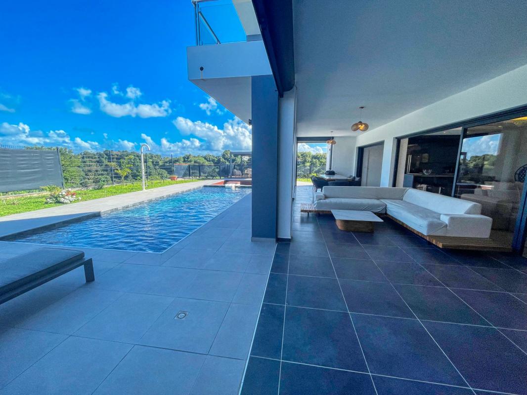 Location villa avec piscine Le Gosier Guadeloupe - Terrasse
