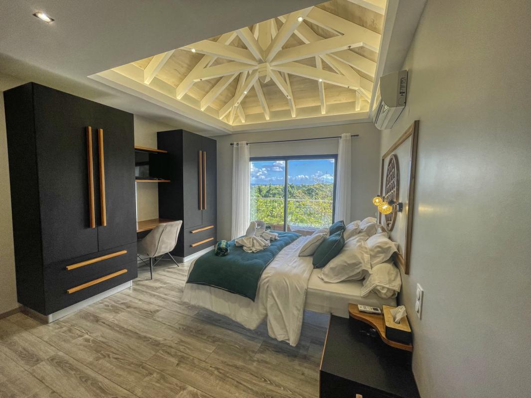 Location villa piscine vue mer Goyave Guadeloupe_chambre 2