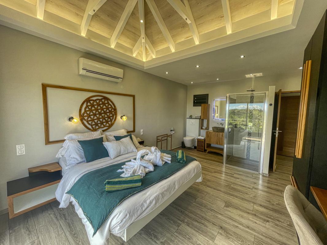 Location villa piscine vue mer Goyave Guadeloupe_chambre 2