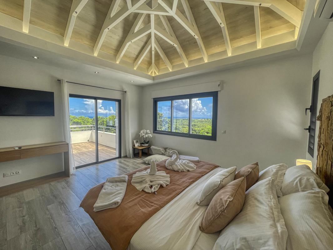 Location villa piscine vue mer Goyave Guadeloupe_chambre 3