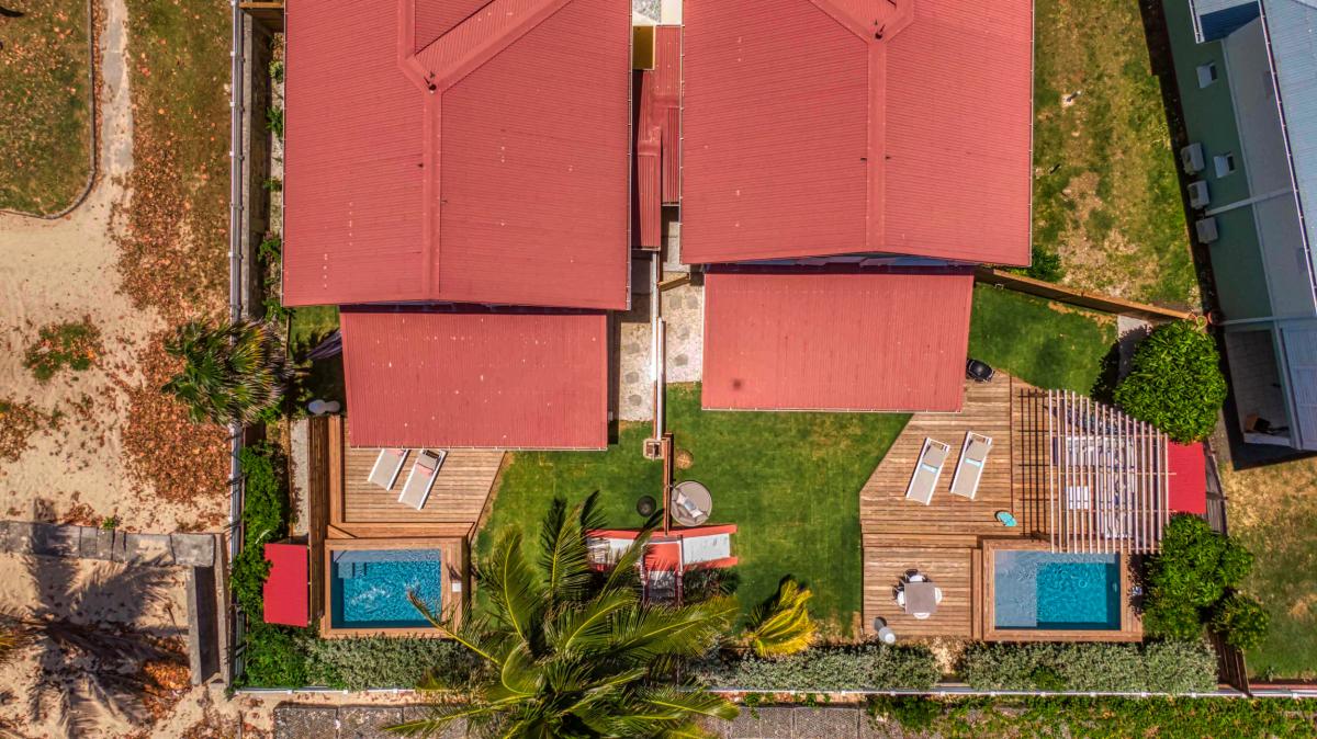 Location villa 4 chambres 8 personnes avec piscine vue mer et pieds dans l'eau - villa poema