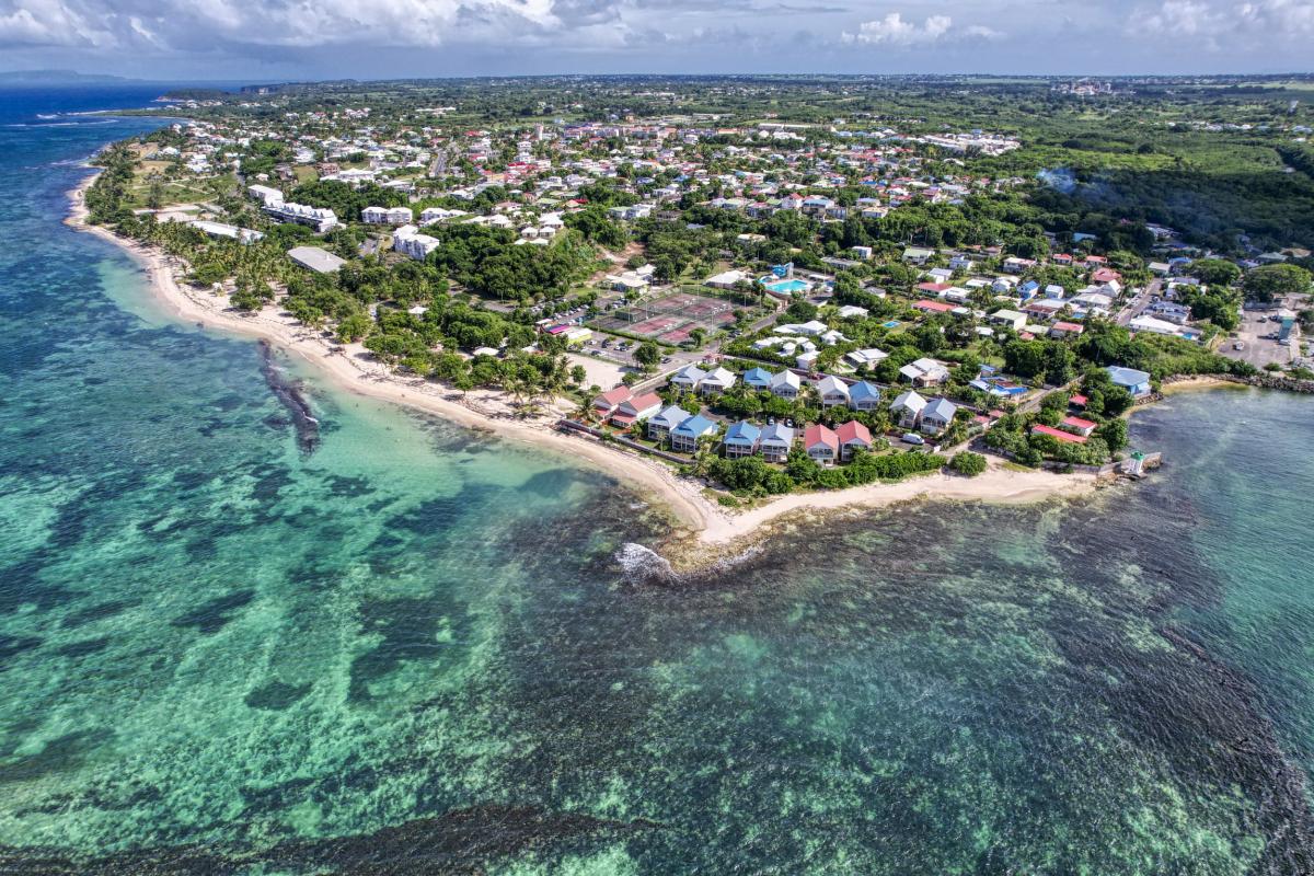 Location Villa Le Moule Guadeloupe__vue du ciel